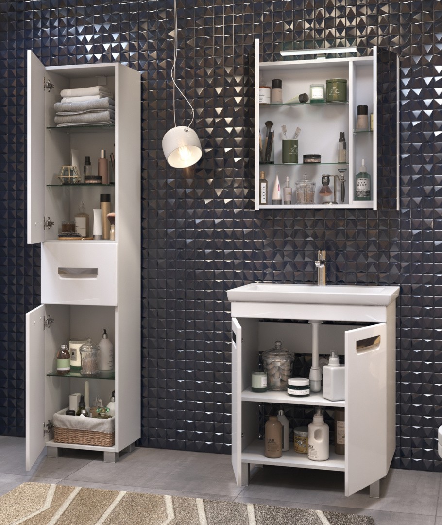 Приобрести vigo тумба с раковиной plaza 70см, 2 дверцы, напольная, белая tn.pla.fos.70.2d