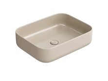 Hayzburg Накладная раковина чаша 50х39 см, капучино матовая HB-0037MC