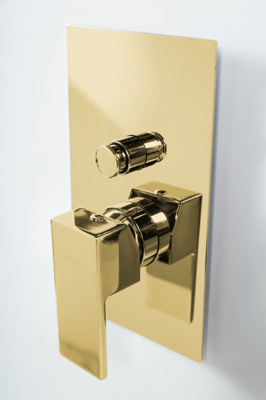 Приобрести cezares смеситель скрытого монтажа unika с переключателем на 2 выхода, бронза unika-vdim-02