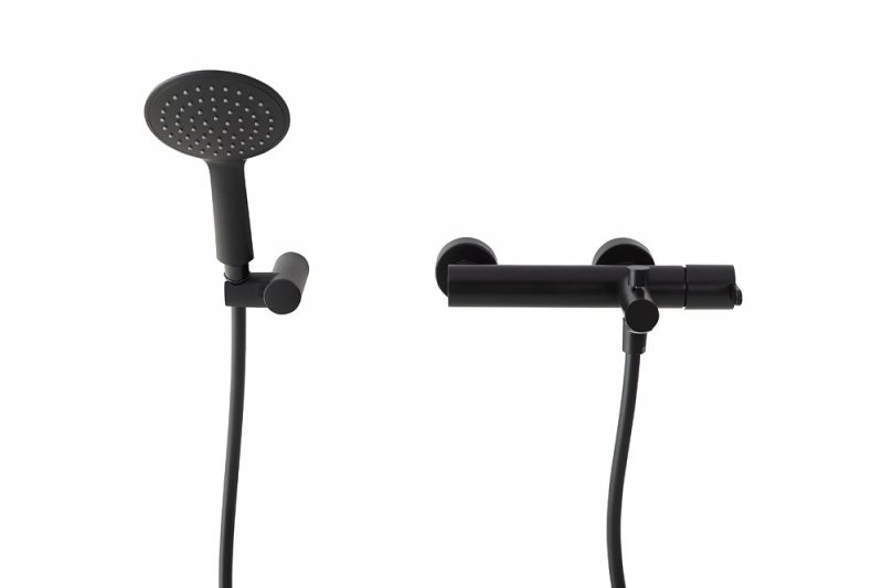 Приобрести cezares смеситель для душа leaf, черный матовый leaf-vd-nop