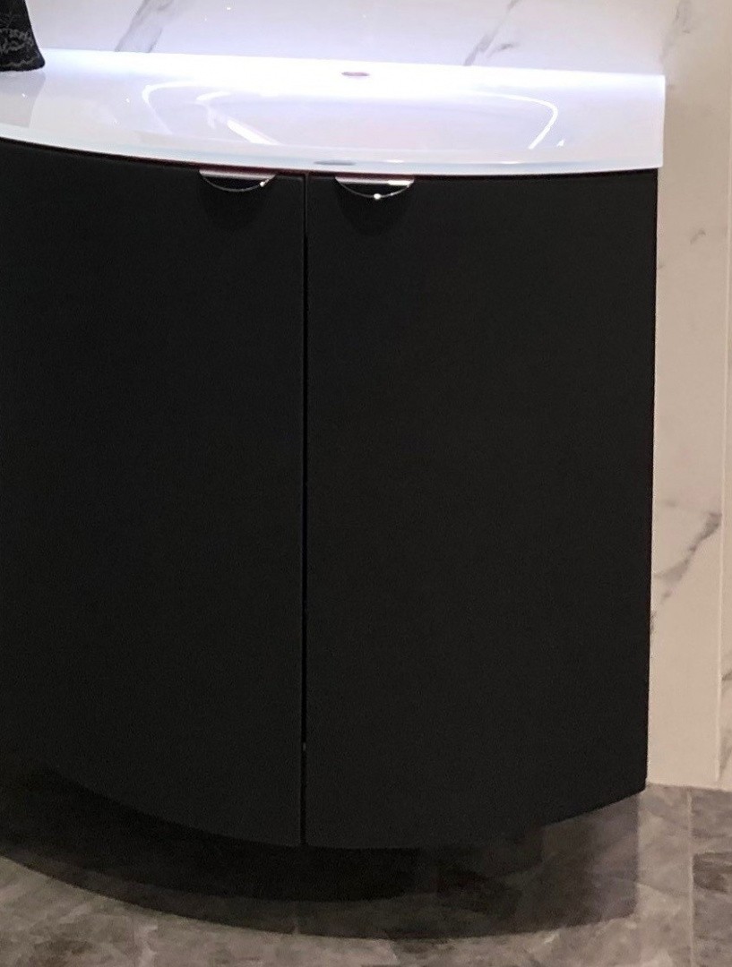 Приобрести cezares тумба подвесная с раковиной rialto 69х70см, графит