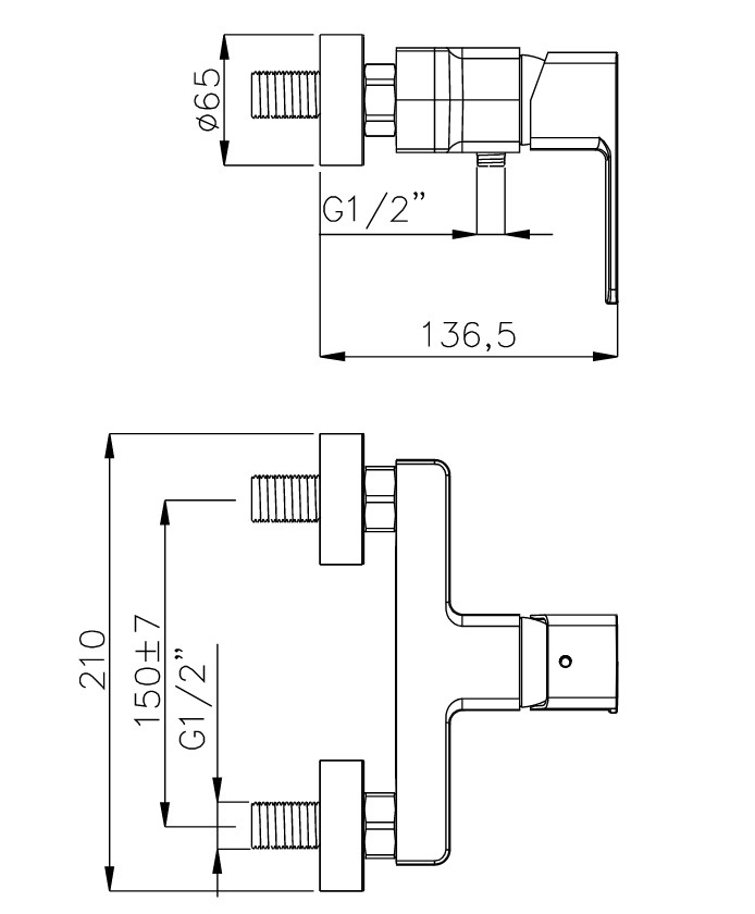 Приобрести смеситель для душа azario cadeo 210мм, хром az-15940601