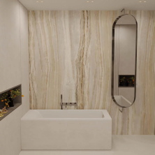 Veconi Ванна из искусственного камня Solita 170х80 см, белая матовая SLT17080M