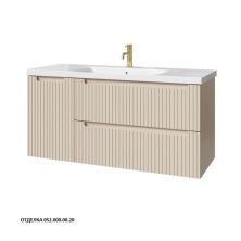 Caprigo Тумба с раковиной TERMIN-Smalty STRIPE 120 см, левая, кремовая, эмаль