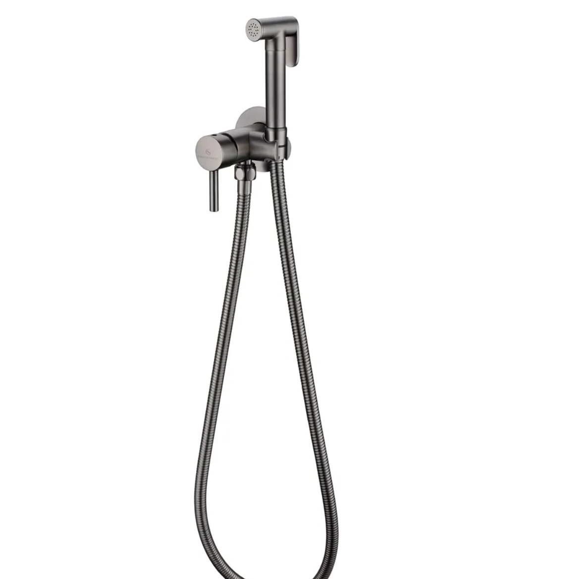 Приобрести grocenberg смеситель с гигиеническим душем, графит gb001bg
