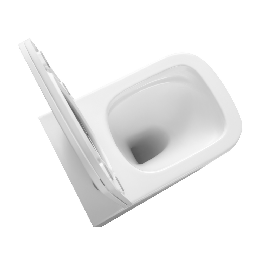 Приобрести triton подвесной унитаз verso 3032, безободковый с тонким сиденьем, микролифт