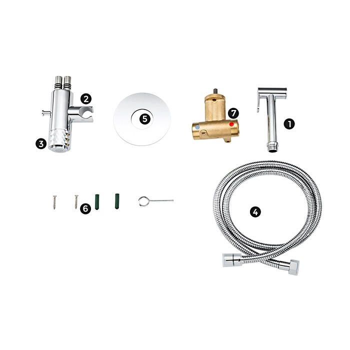 Приобрести gappo смеситель с гигиеническим душем g7288, хром 30095