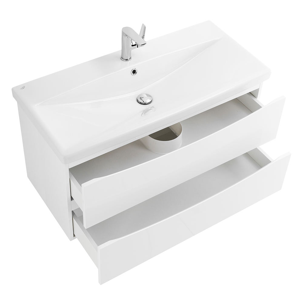 Приобрести belbagno тумба с раковиной marino-cer 90 см, подвесная bianco lucido , белая раковина