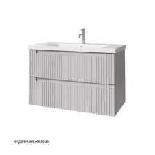 Caprigo Тумба с раковиной TERMIN-Smalty STRIPE 90 см, серая, эмаль