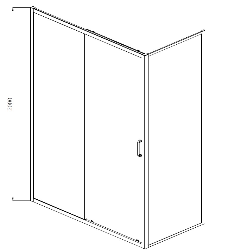 Приобрести aquanet душевое ограждение alfa naa1131 1600х800, прозрачное стекло