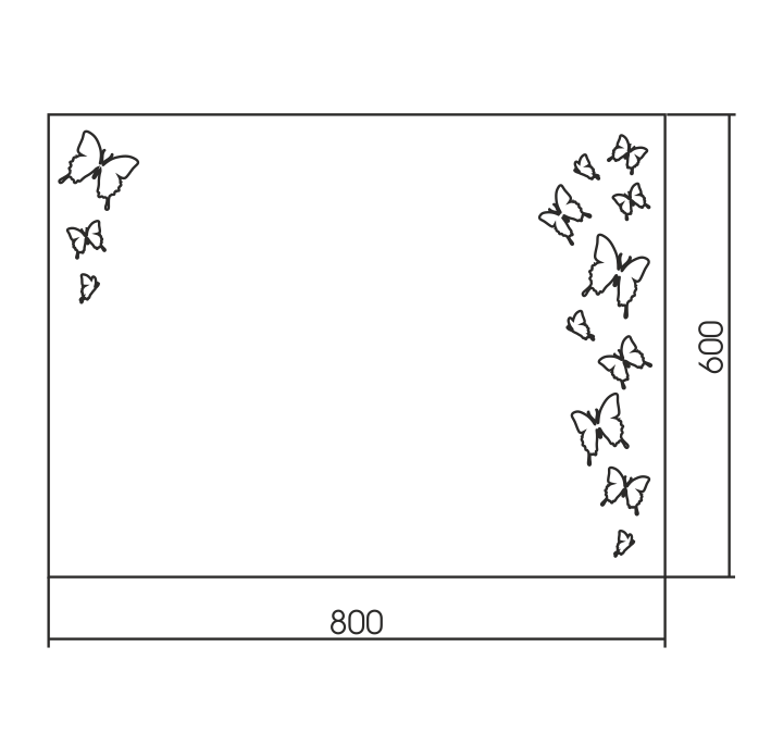 Приобрести loranto зеркало дриада 80х60 см, белое (фр-00002366)