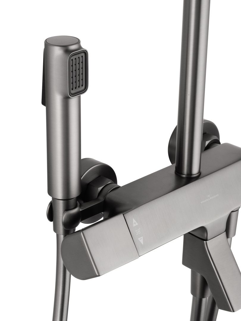 Приобрести душевая система с термостатом wonzon & woghand the one, темный графит (ww-b3094-bgg)