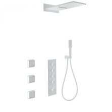 Душевая система с термостатом встраиваемая WONZON & WOGHAND, Белый матовый (WW-D4100-MW)