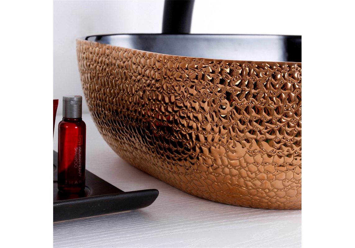 Приобрести раковина-чаша ceramalux 50 см d1302h024, медь