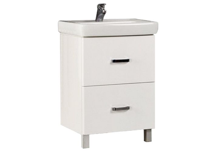 Приобрести тумба напольная с раковиной акватон америна 60н см 1a169201am010, 1wh302082, белый