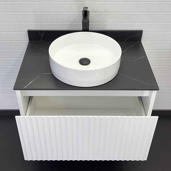 Приобрести сomforty тумба со столешницей и раковиной марсель-75 белая матовая