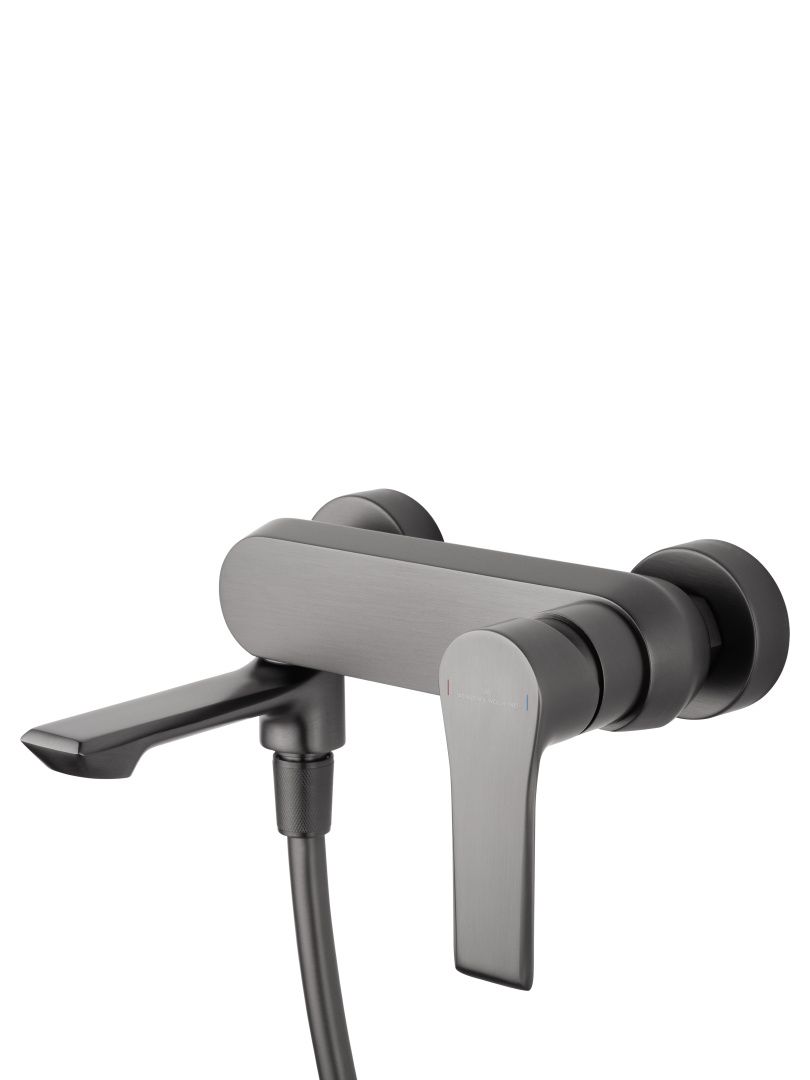 Приобрести смеситель для ванны с душем wonzon & woghand brilliant, темный графит (ww-88037079-bgm)
