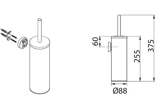 Приобрести fx-31013 hotel ерш настенный