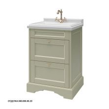 Caprigo Тумба с раковиной GREENWICH 60 см, зеленая, эмаль