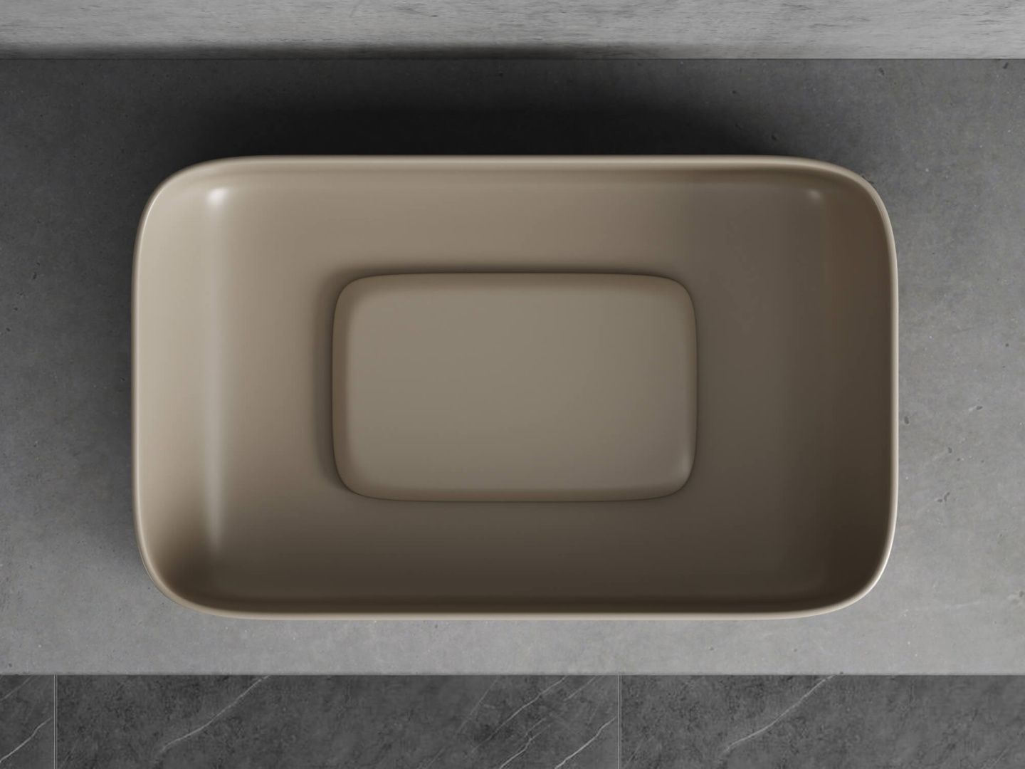 Приобрести hayzburg накладная раковина чаша 61х38 см, капучино матовая hb-0033-60mc