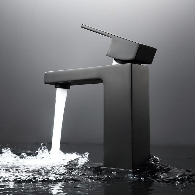 Приобрести haiba смеситель для раковины 180мм, черный матовый hb10803-7