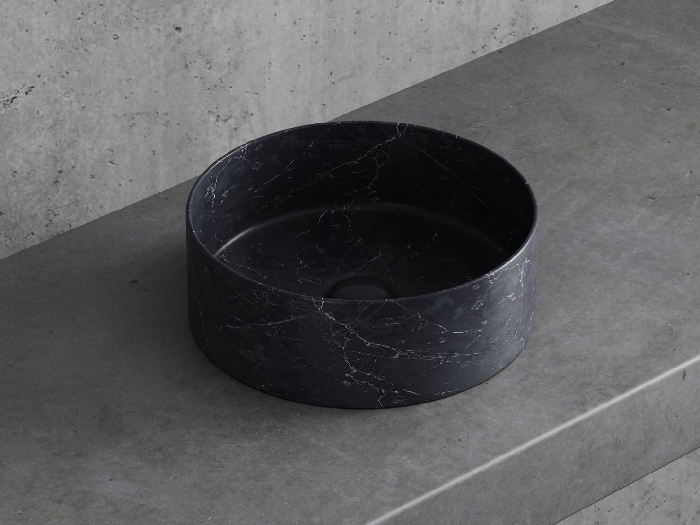 Приобрести hayzburg накладная раковина чаша 30х11 см, черный мрамор, матовая hb-0026