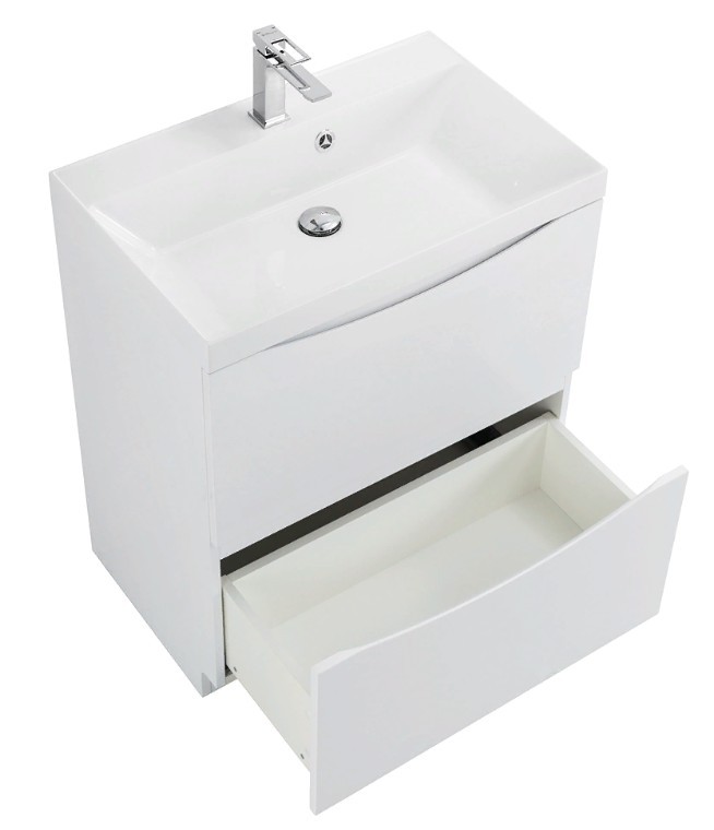 Приобрести тумба напольная с раковиной belbagno marino-600-2c-pia-bl-p 60 см, белый