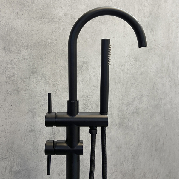 Приобрести comforty смеситель напольный, fe018m-cmt, черный матовый