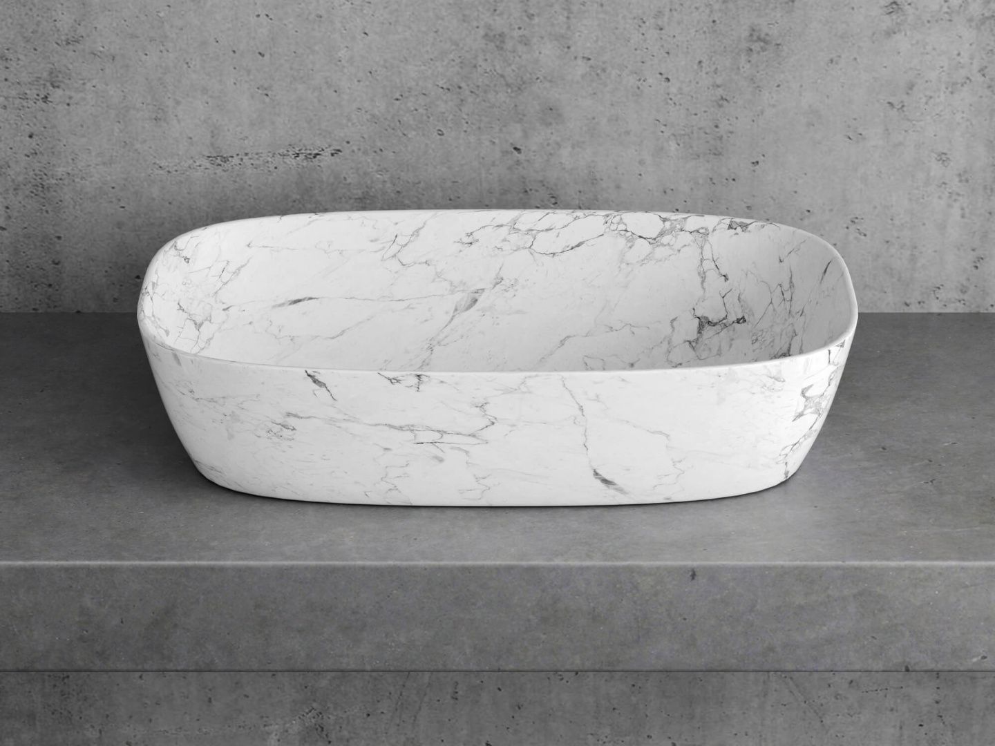 Приобрести hayzburg накладная раковина чаша 60х38 см, мрамор, матовая hb-0029-14