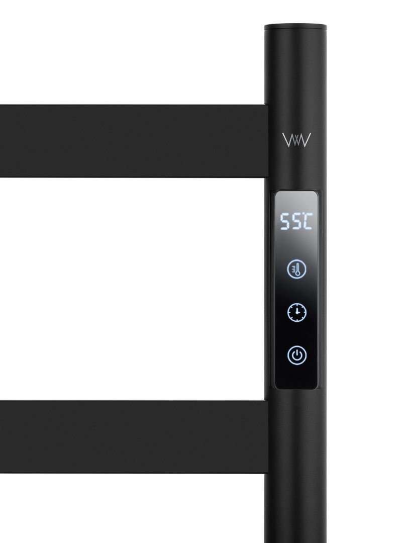 Приобрести полотенцесушитель электрический напольный wonzon & woghand essen, черный матовый (ww-a407-mb)