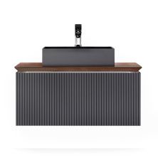 Jorno Тумба подвесная Strong 100 см со столешницей, антрацит