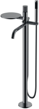 Boheme Смеситель для ванны Stick, напольный, черный хром 129-SGM.3