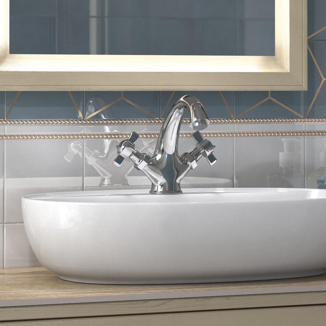 Приобрести kerama marazzi смеситель для раковины muse, хром 9125km.21.018