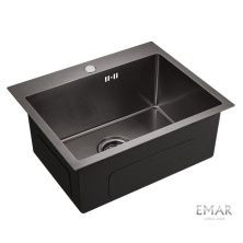 Emar Кухонная мойка 53х43 см, графит EMB-115 PVD Nano Dark