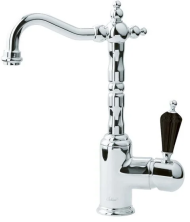 Boheme Сместель для раковины Tradizionale, высокий, хром\черные кристаллы 242