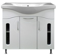 Loranto Тумба напольная с раковиной Милена 80х83 см, (матовое стекло), CS00070010