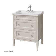 Caprigo Тумба с раковиной ALBION CONCEPT 70 см, светло серая