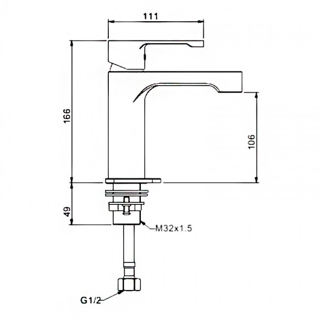 Приобрести gappo смеситель для раковины g1002-8, белый\хром 94943