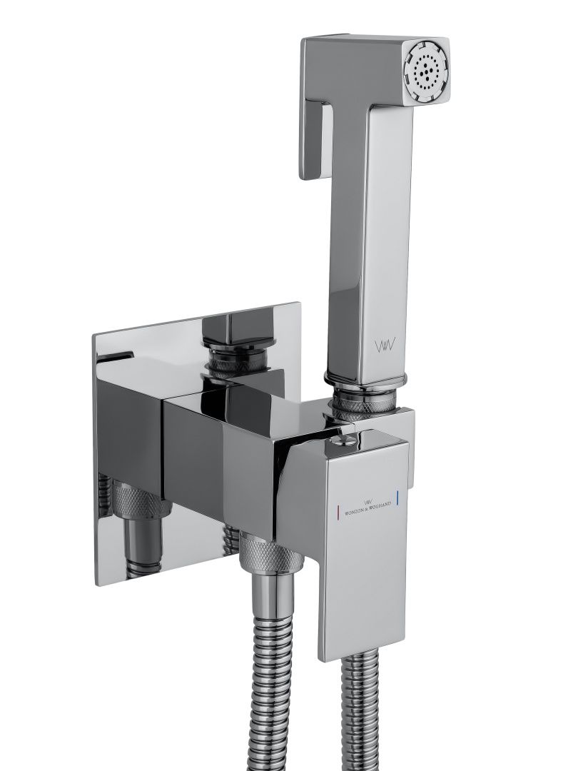 Приобрести смеситель с гигиеническим душем встраиваемый wonzon & woghand, хром (ww-88829903-cr)