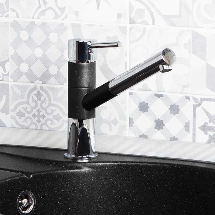 Приобрести iddis смеситель для кухни kitchen velikan 179,3мм, хром\черный vl1bbsgi05