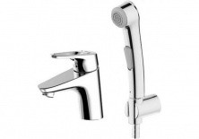 Смеситель для раковины с лейкой для биде Bravat DROP F14898C-2