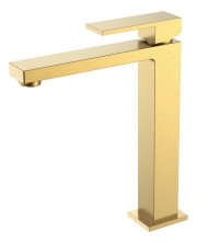 Boheme Смеситель для раковины Qubic Matt Gold,высокий 472-MG
