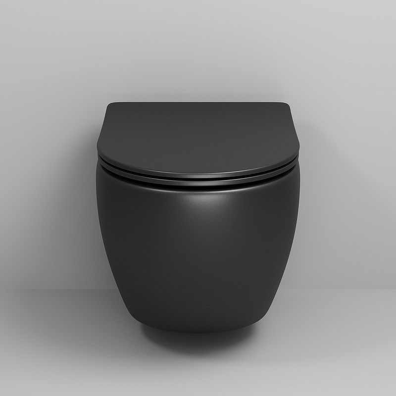 Приобрести grossman унитаз подвесной color с крышкой дюропласт, микролифт, черный матовый gr-4455bms