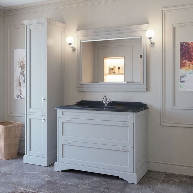 Приобрести caprigo тумба с раковиной greenwich 120 см, белая, эмаль