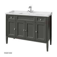 Caprigo Тумба с раковиной ALBION CONCEPT 120 см, черная