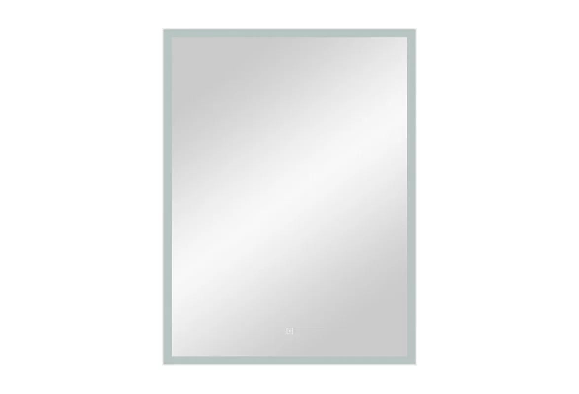 Приобрести continent зеркало с подсветкой frame white 60х80 см, белое