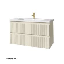 Caprigo Тумба с раковиной FORTE STRIPE 100 см, кремовая