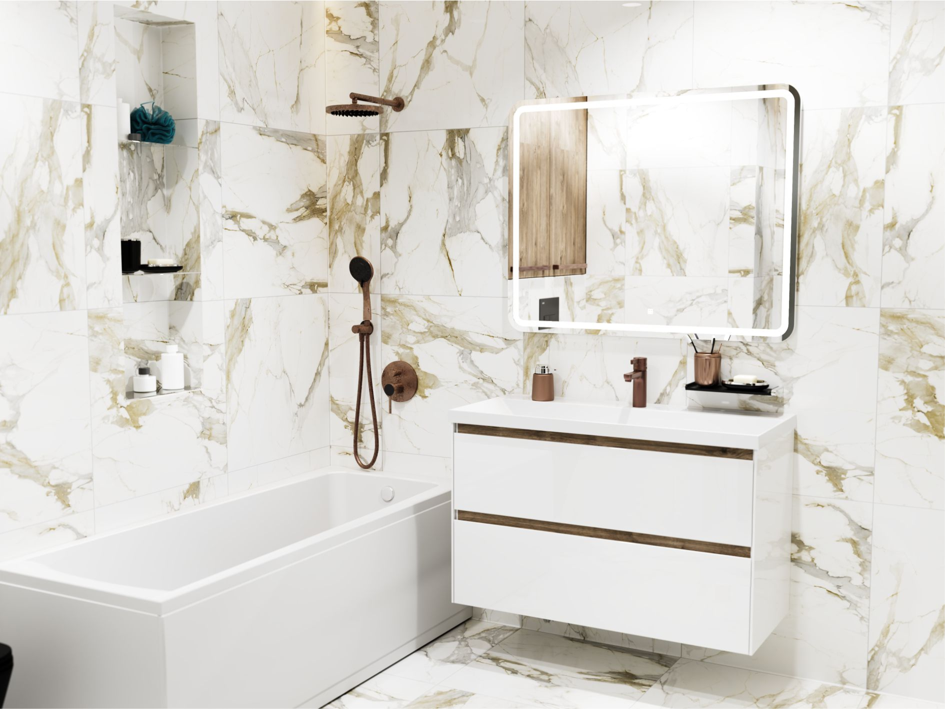 Приобрести sole тумба подвесная grand 100 см с раковиной style 100 ут000091783