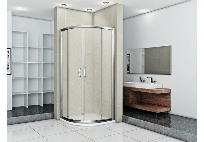 Приобрести ограждение душевое bas infinity r-100-g-ch 100х100 см (матовое стекло)