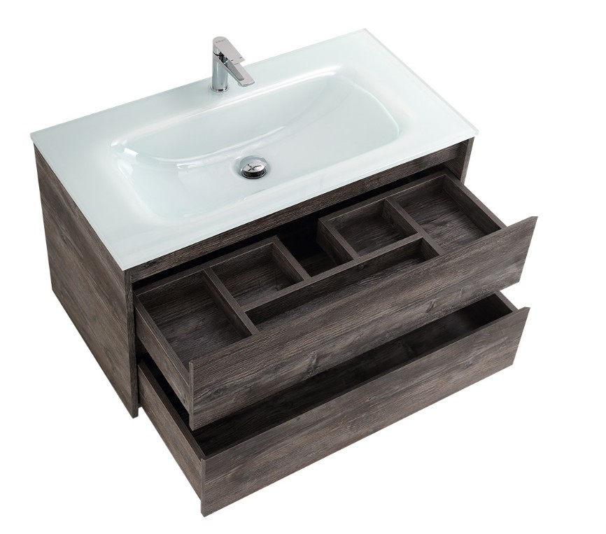 Приобрести тумба подвесная с раковиной belbagno kraft-1000-2c-so-pp 100 см, pino pasadena